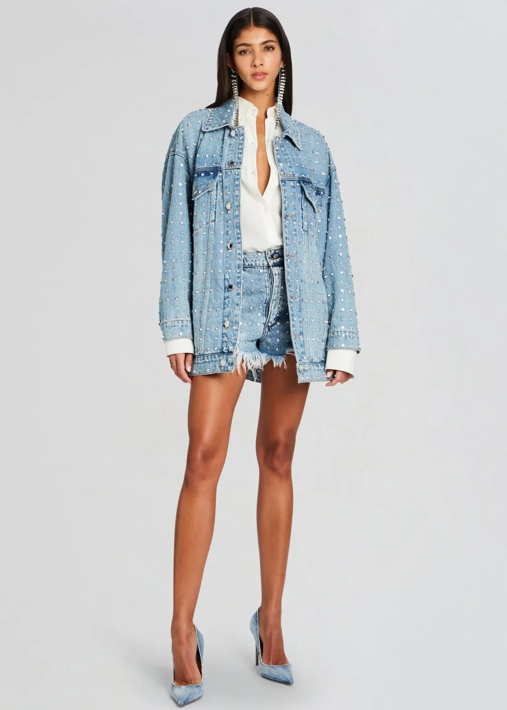 Best Ace Embellished Denim Jacket Jackets