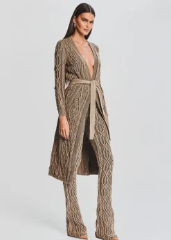 Discount Adaline Cable Knit Cardigan Men Neutral Moments