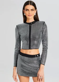 Outlet Aero Embellished Knit Jacket Night Out