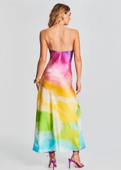 Shop Aimee Silk Long Dress Guest Of