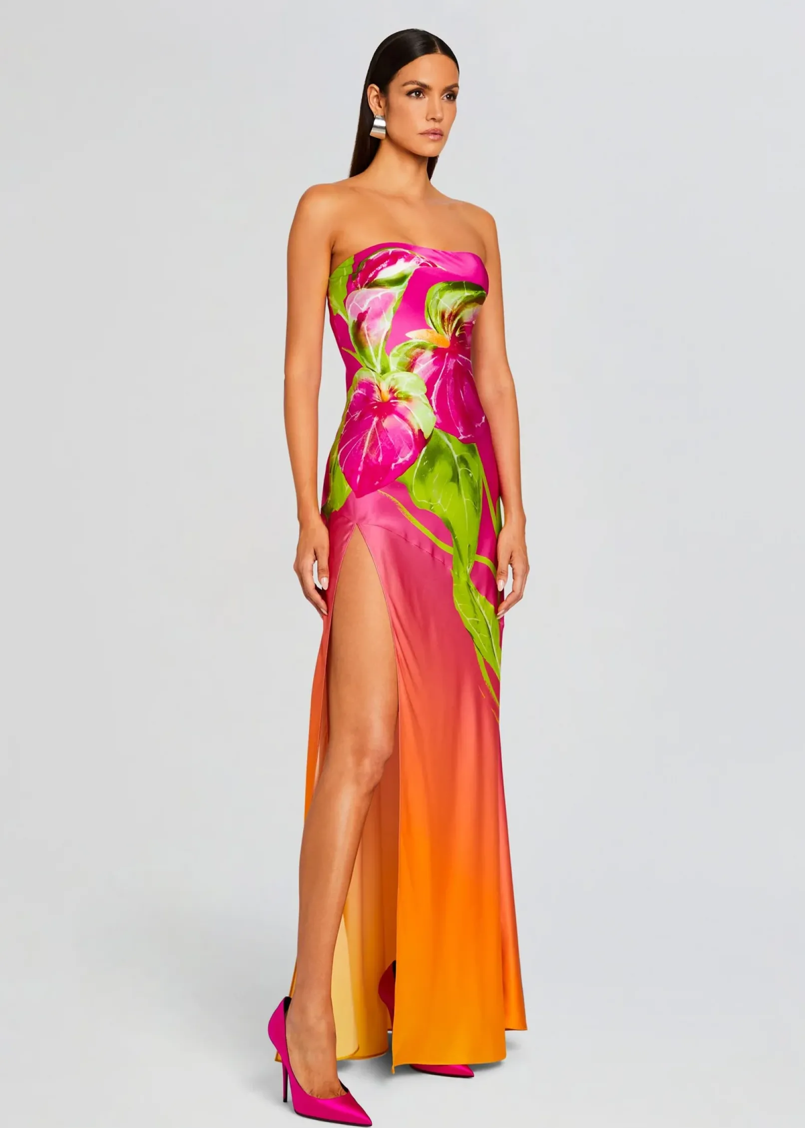 Best Sale Aiyanna Silk Dress Tropical Hues