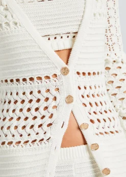 New Alaia Knit Crochet Cardigan Tops