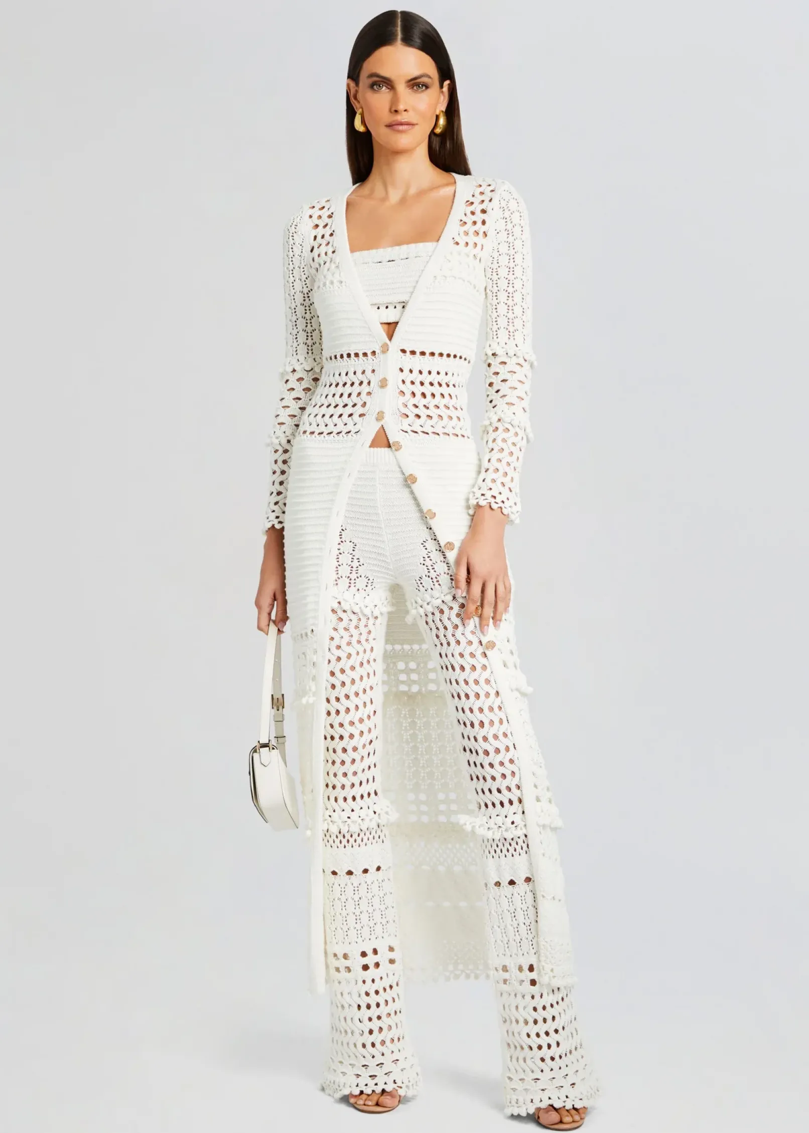Fashion Alaia Knit Crochet Cardigan RETROFÊTE