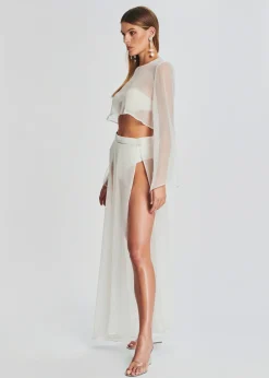 Discount Alaia Long Slit Skirt The Destination Bride
