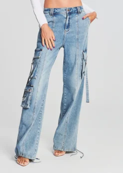 Cheap Alejandra Cargo Pant Denim