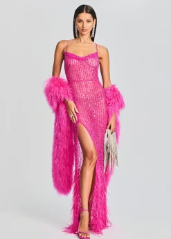 Clearance Alessandra Embellished Dress Maxi