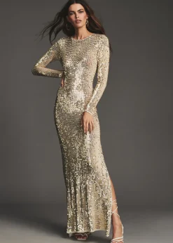 Sale Alexa Sequin Crochet Dress Gowns