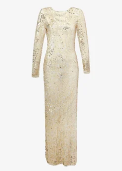 Best Sale Alexa Sequin Crochet Dress Subtle Shimmer