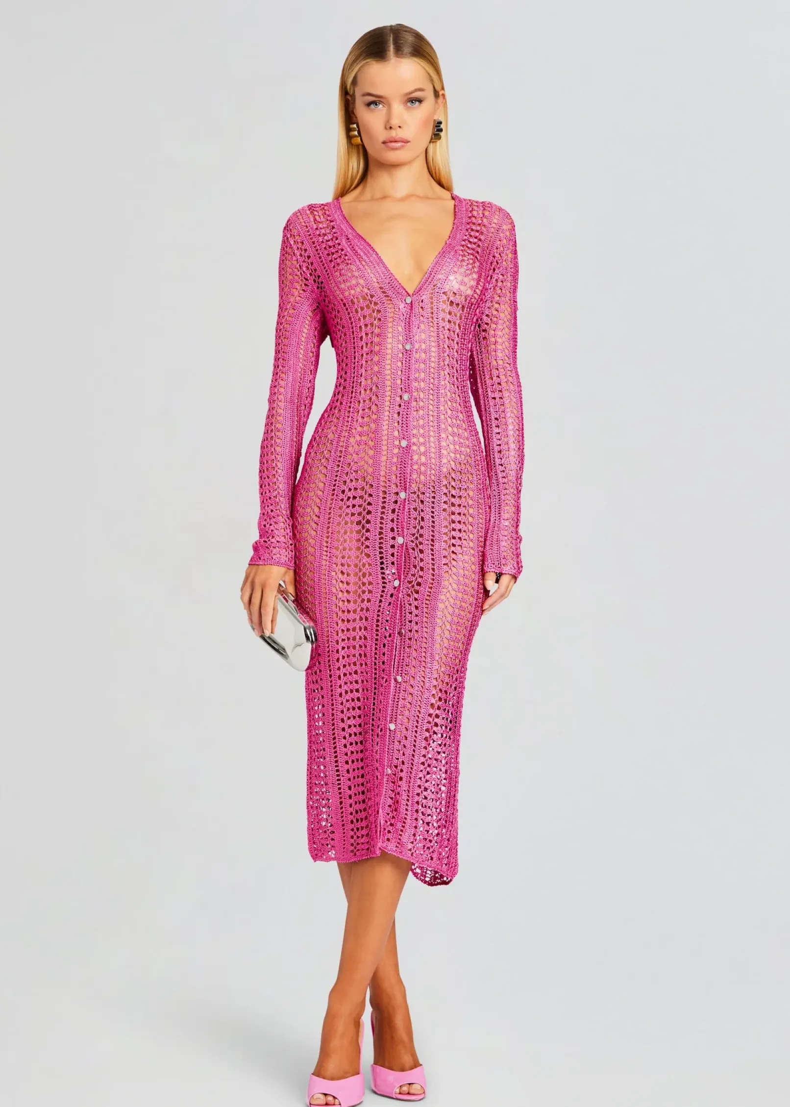 New Allison Crochet Cardigan Sheer Bliss