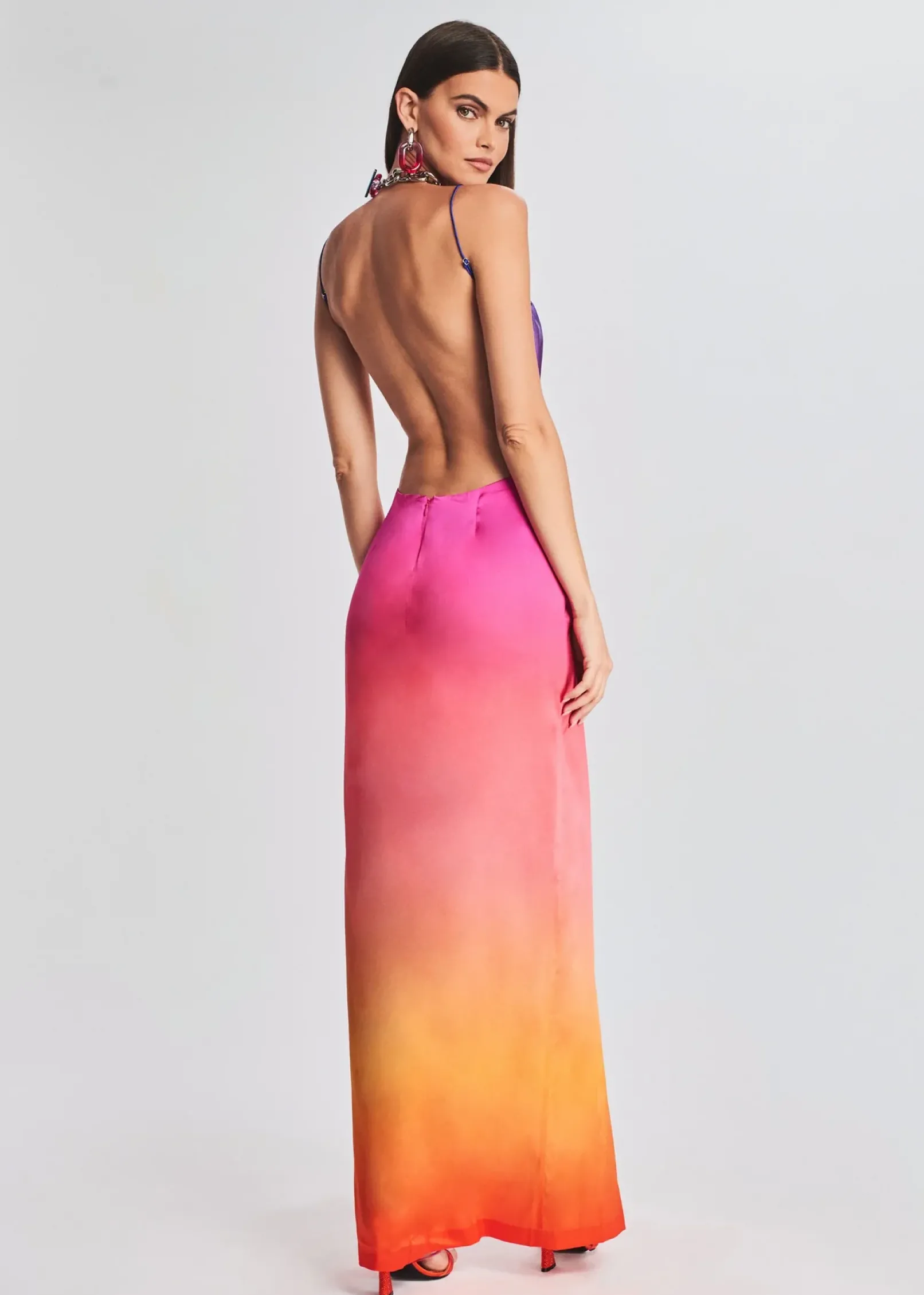 Discount Alyssa Ombre Silk Dress RETROFÊTE