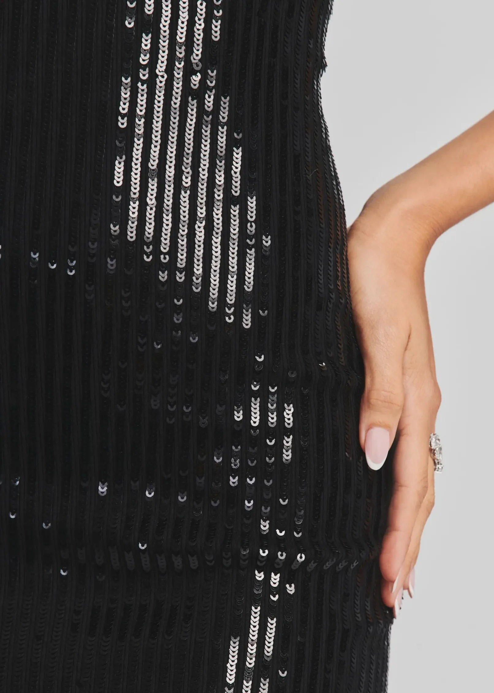 Clearance Amber Sequin Knit Dress Guest Of