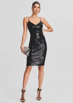 Best Amber Sequin Knit Dress Midi