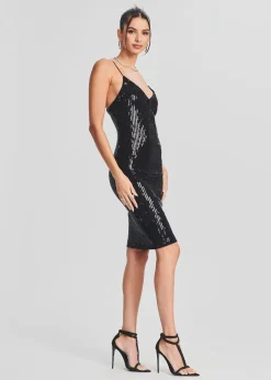 Best Amber Sequin Knit Dress Midi