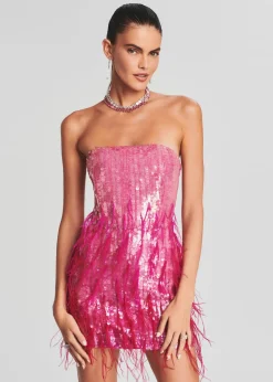 Online Anastasia Sequin Feather Dress Dresses