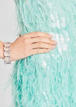 Best Anastasia Sequin Feather Dress Guest Of