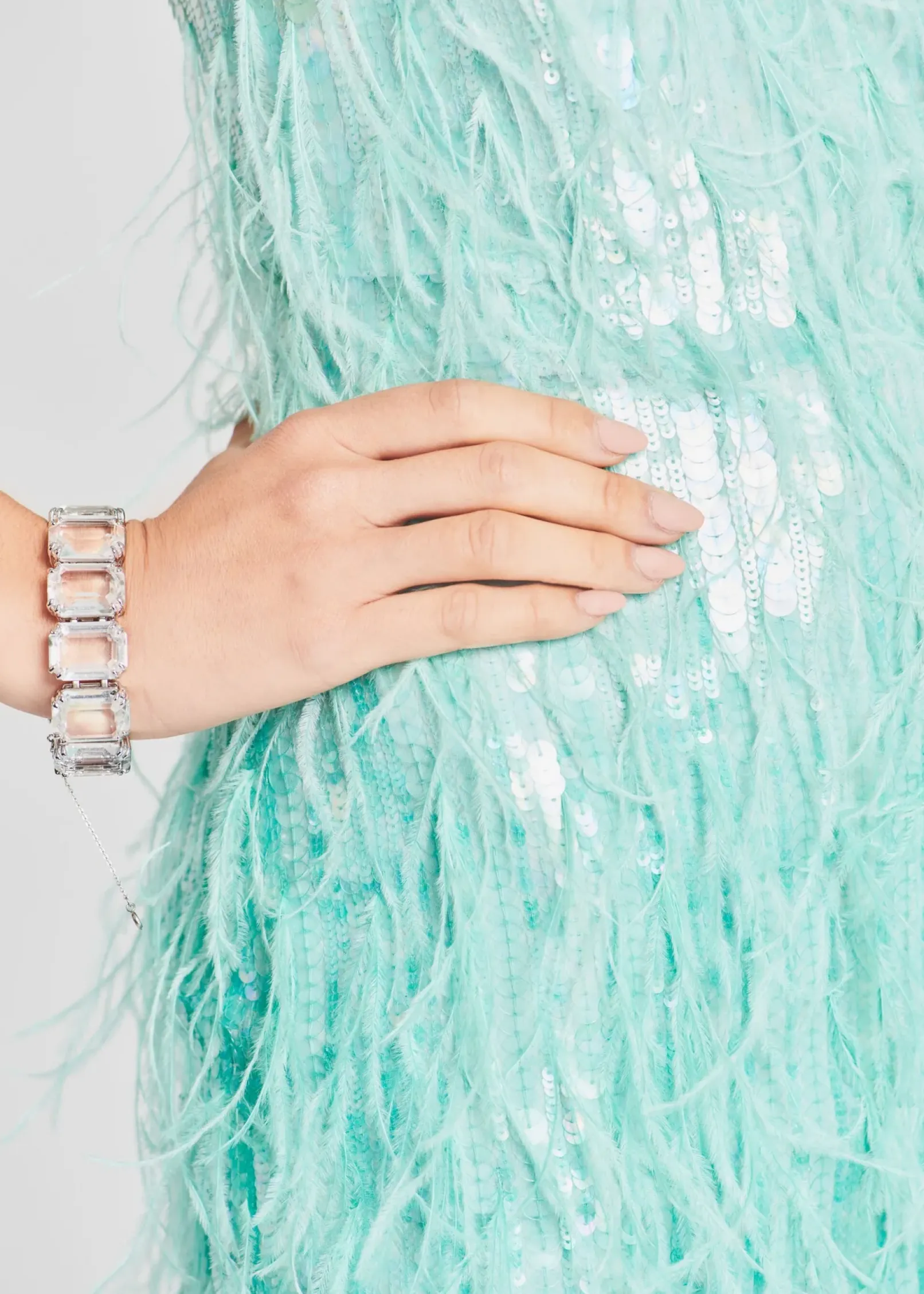 Best Anastasia Sequin Feather Dress Guest Of