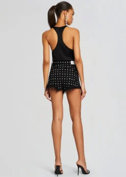 Discount Angel Embellished Denim Short Denim