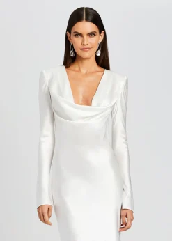 Best Sale Anna Cowl Evening Dress Bridal Shower