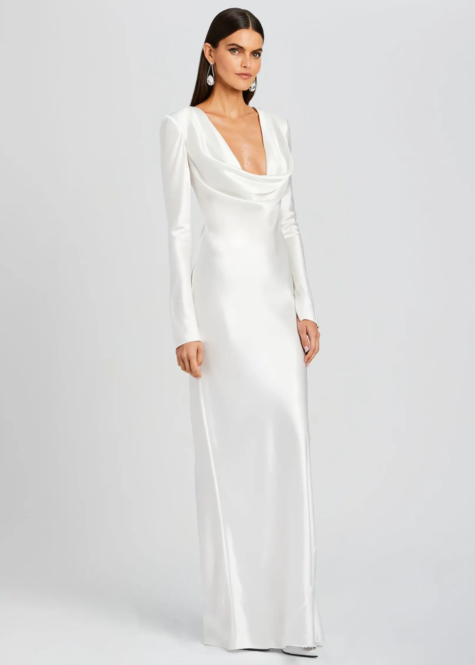 Best Sale Anna Cowl Evening Dress Bridal Shower