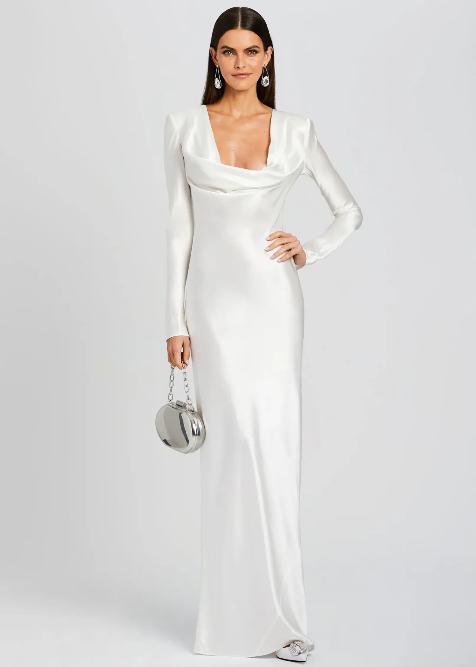 Best Sale Anna Cowl Evening Dress Bridal Shower