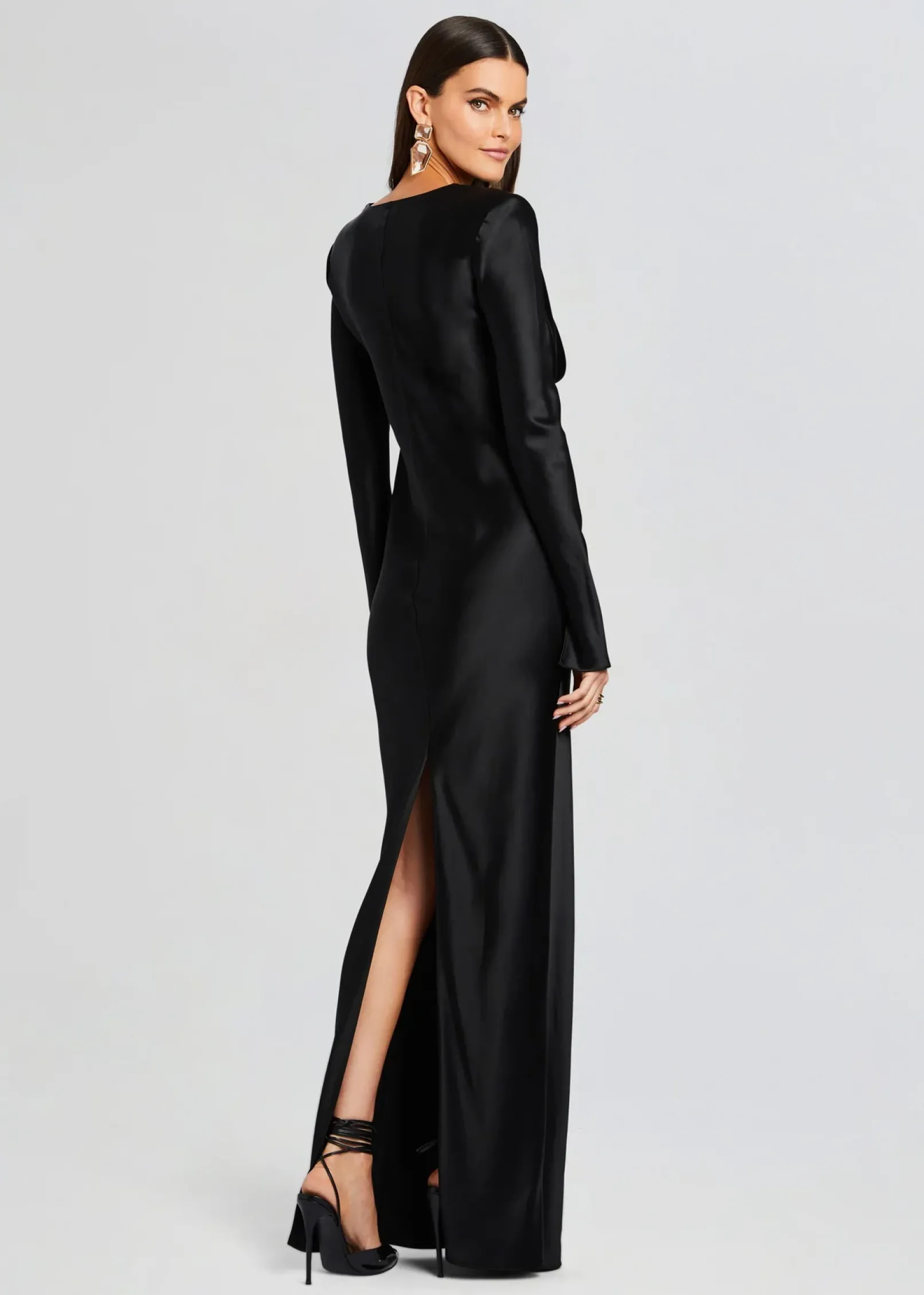 Outlet Anna Cowl Evening Dress Business Chic