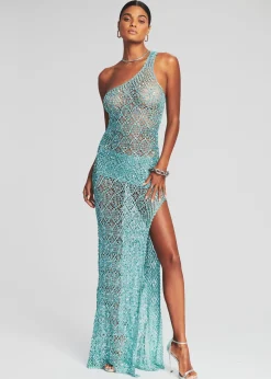 Shop Askala Sequin Crochet Dress Dresses