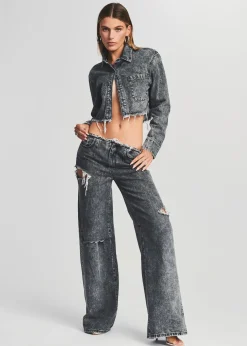 Shop Aston Wide Leg Jean Denim