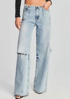 Outlet Aston Wide Leg Jean Denim