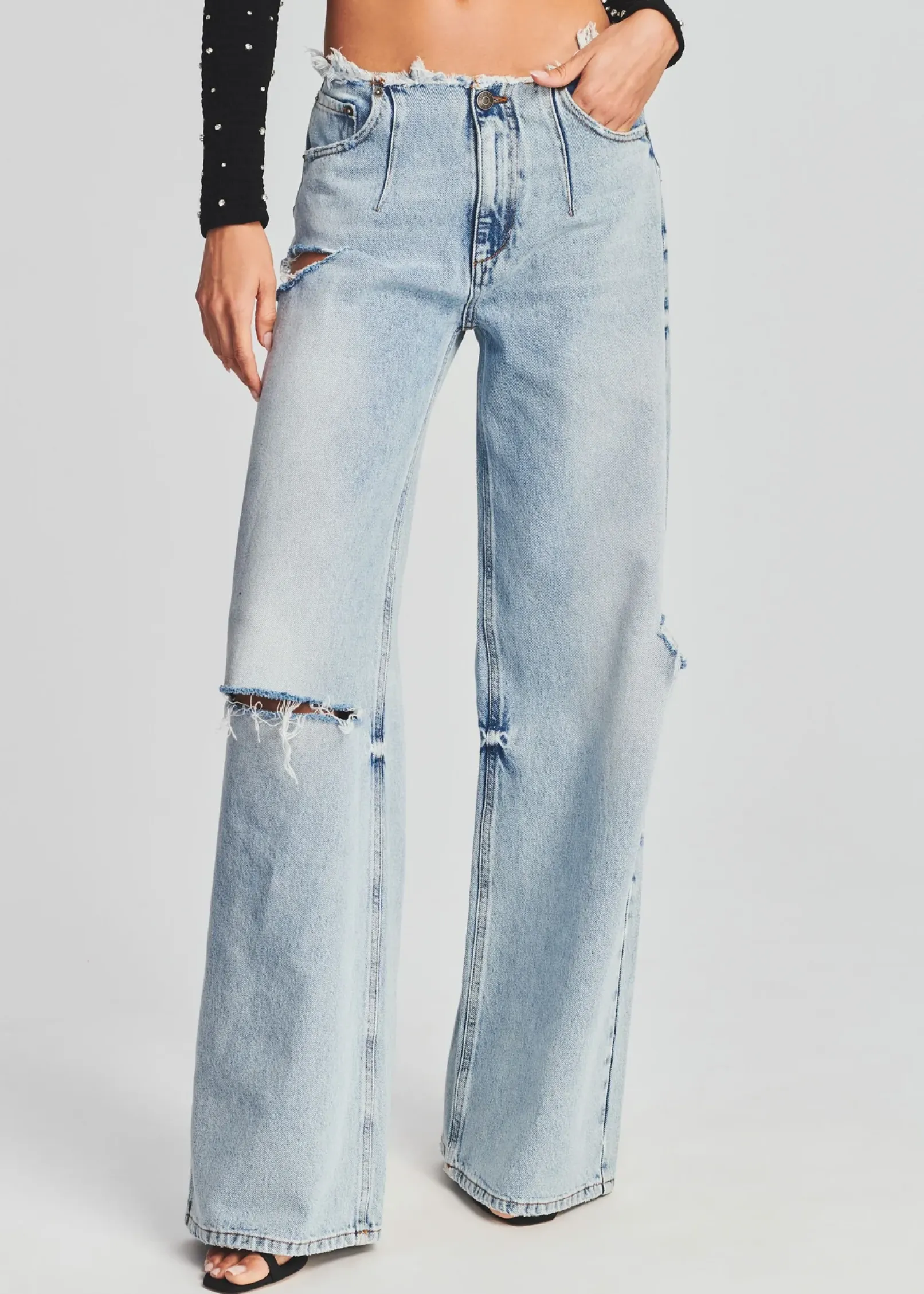 Outlet Aston Wide Leg Jean Denim