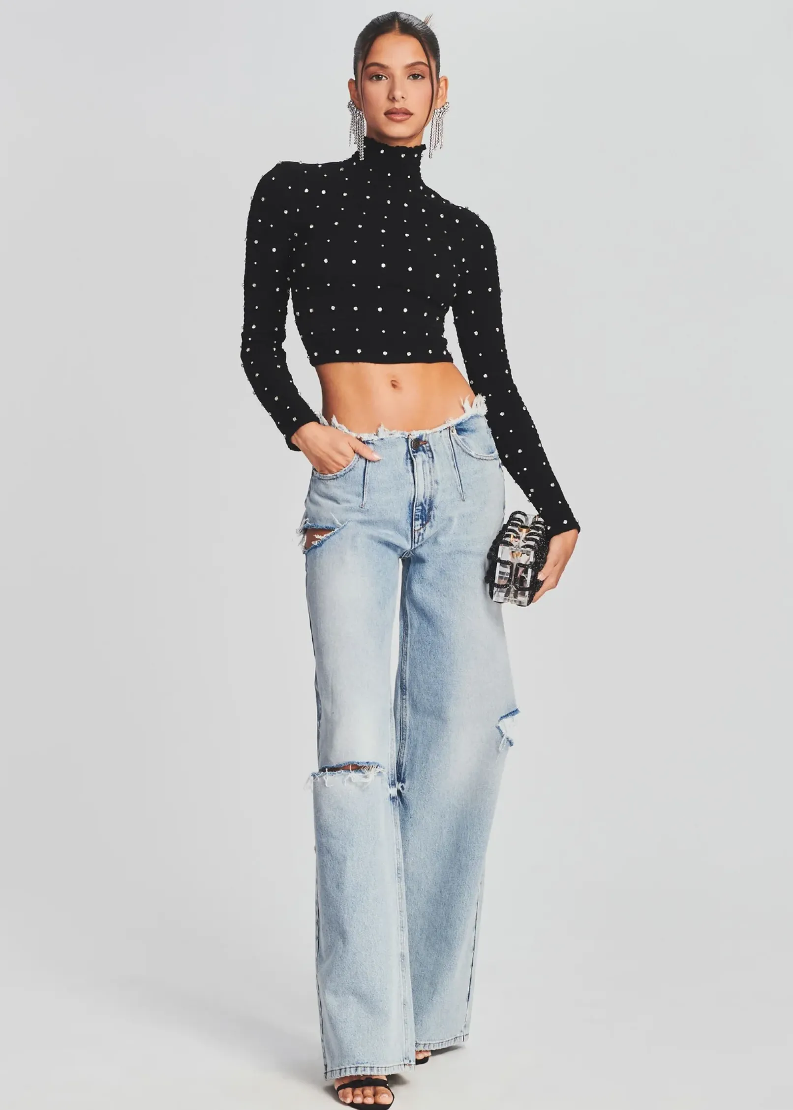 Outlet Aston Wide Leg Jean Denim