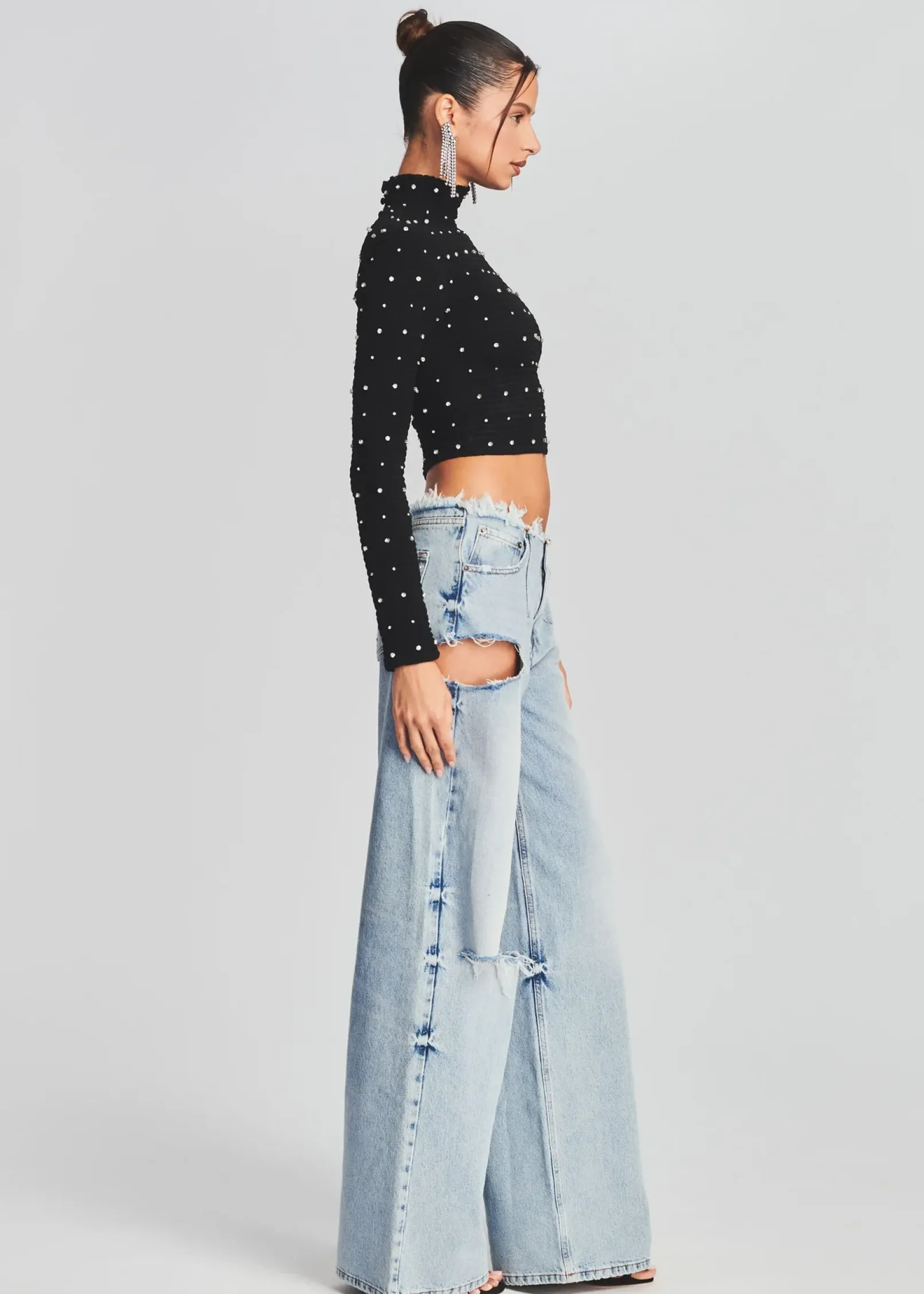 Outlet Aston Wide Leg Jean Denim