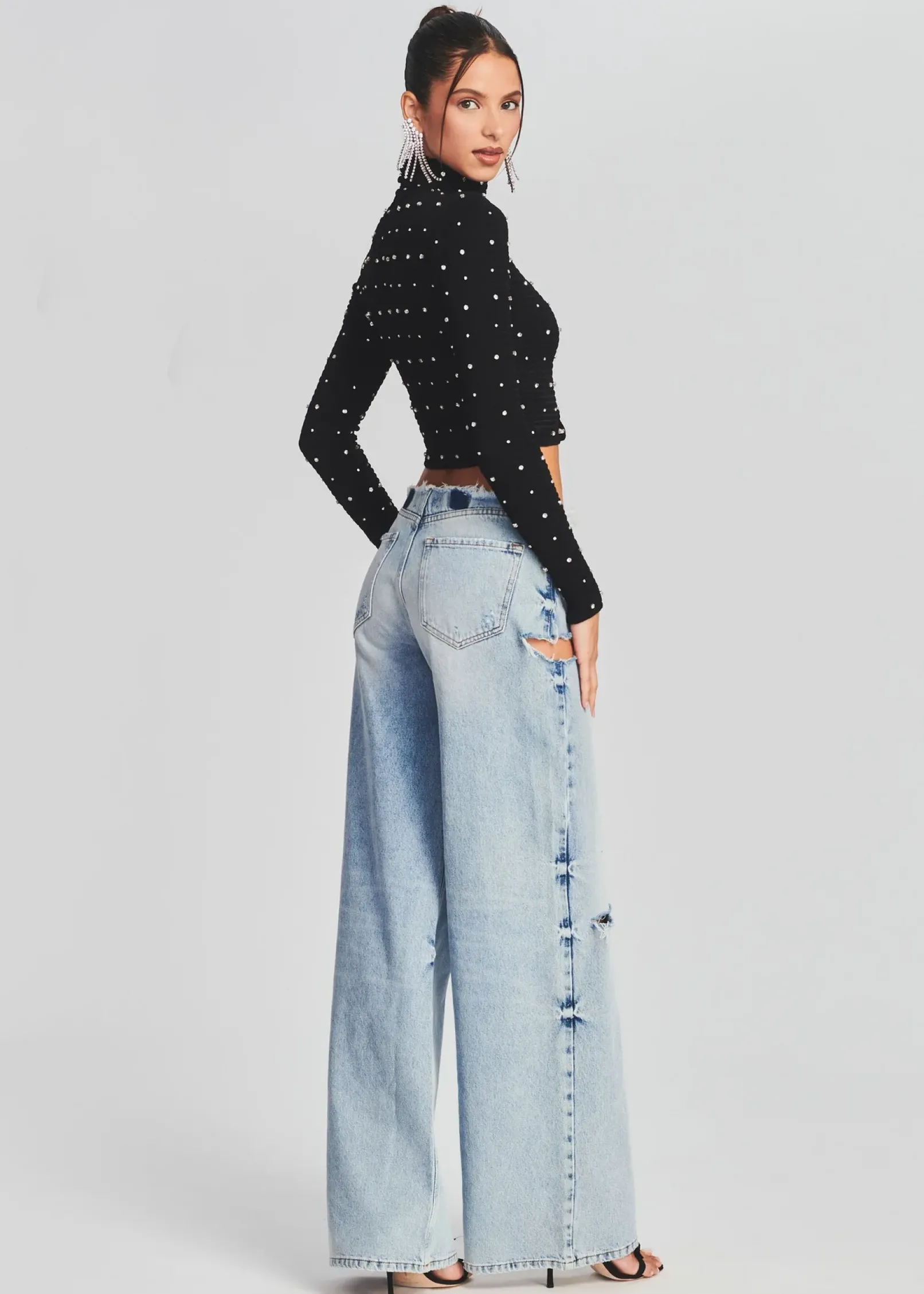 Outlet Aston Wide Leg Jean Denim
