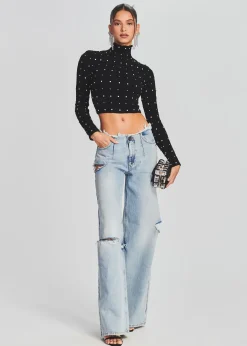 Cheap Aston Wide Leg Jean Bottoms