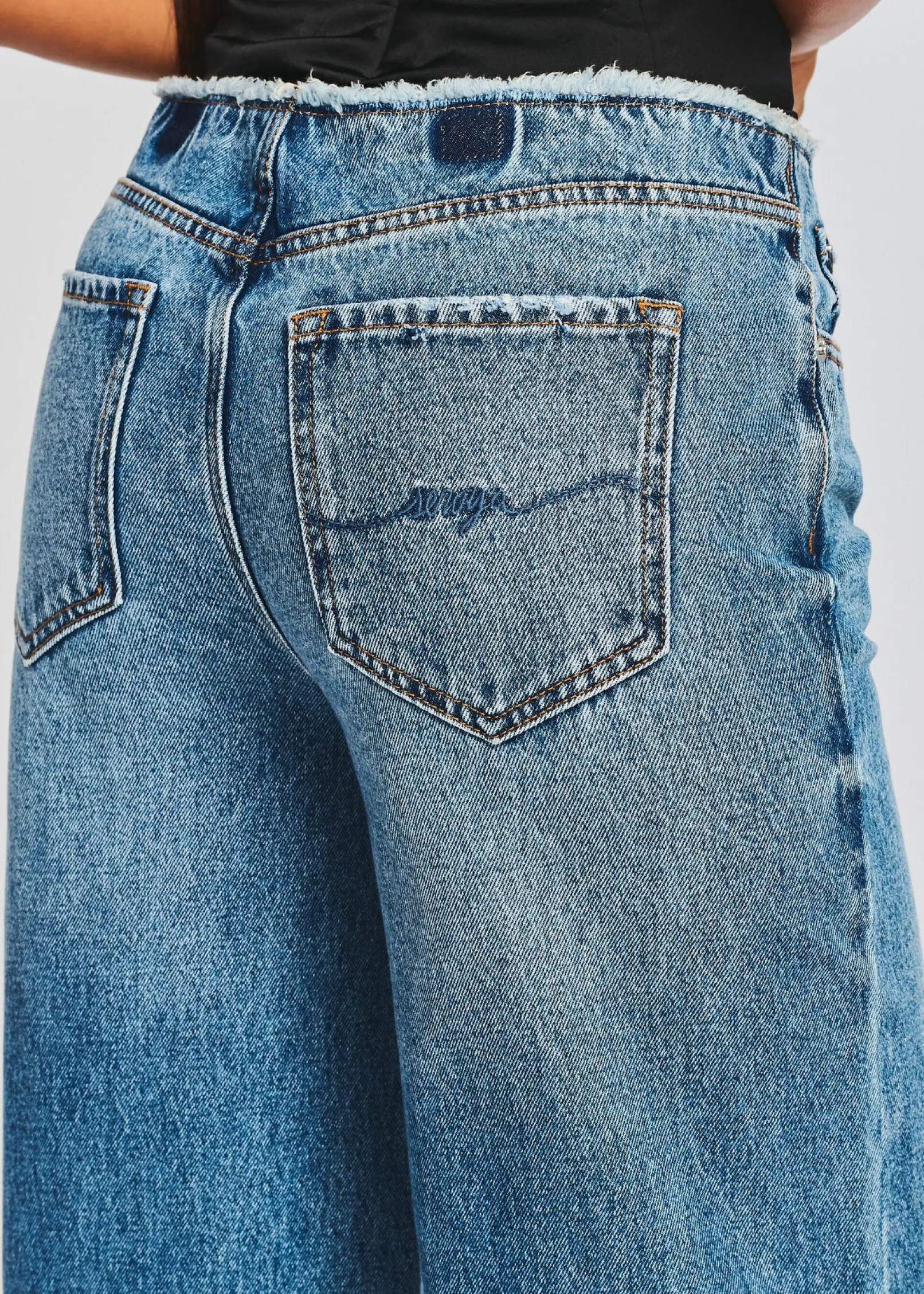 Clearance Aston Wide Leg Jean Bottoms