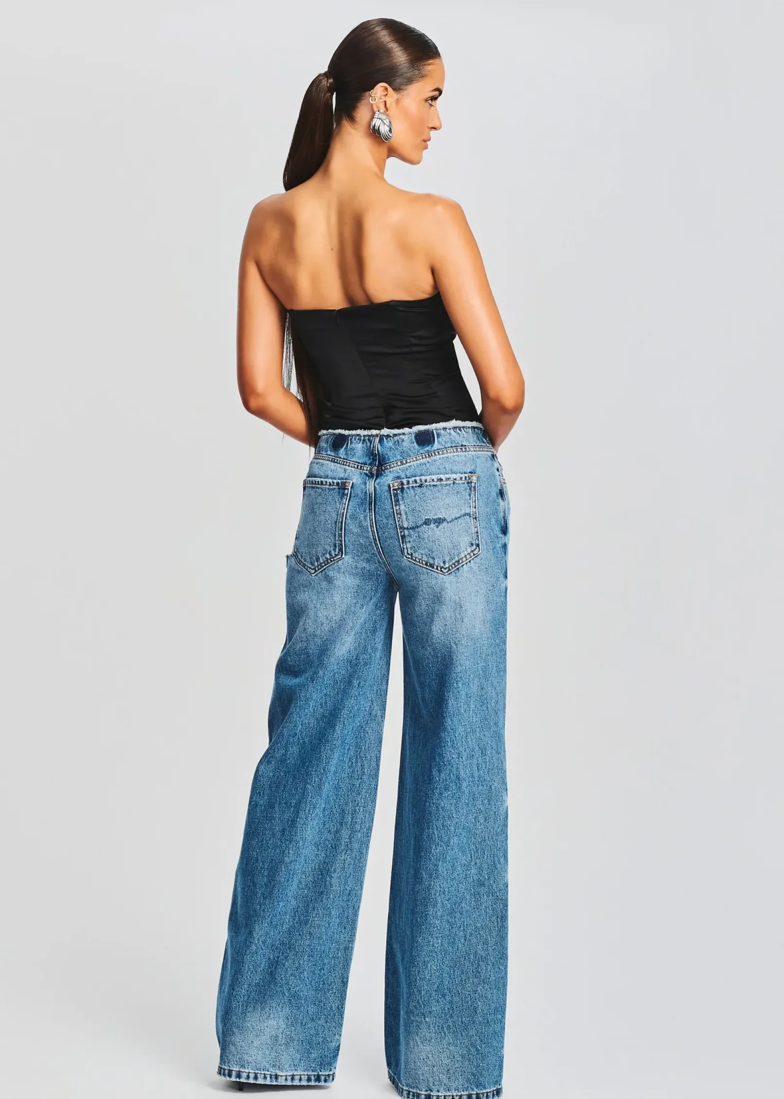 Clearance Aston Wide Leg Jean Bottoms