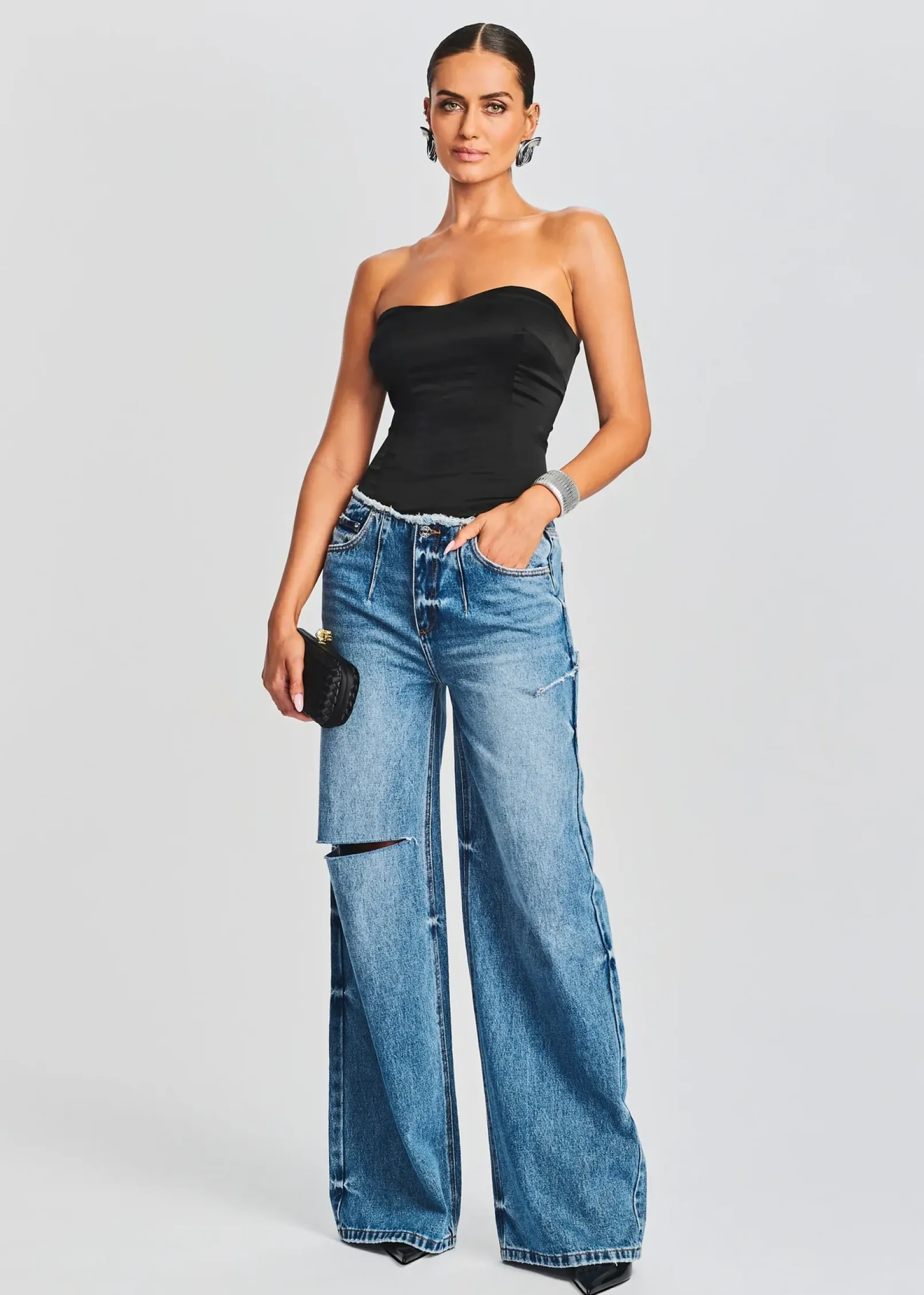 Clearance Aston Wide Leg Jean Bottoms