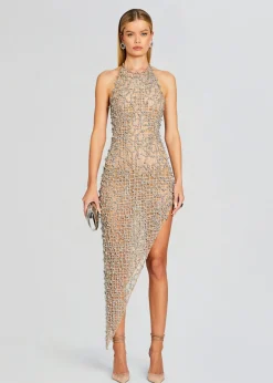 Cheap Audacia Embellished Dress Subtle Shimmer