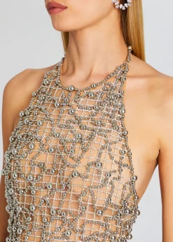 Cheap Audacia Embellished Dress Subtle Shimmer