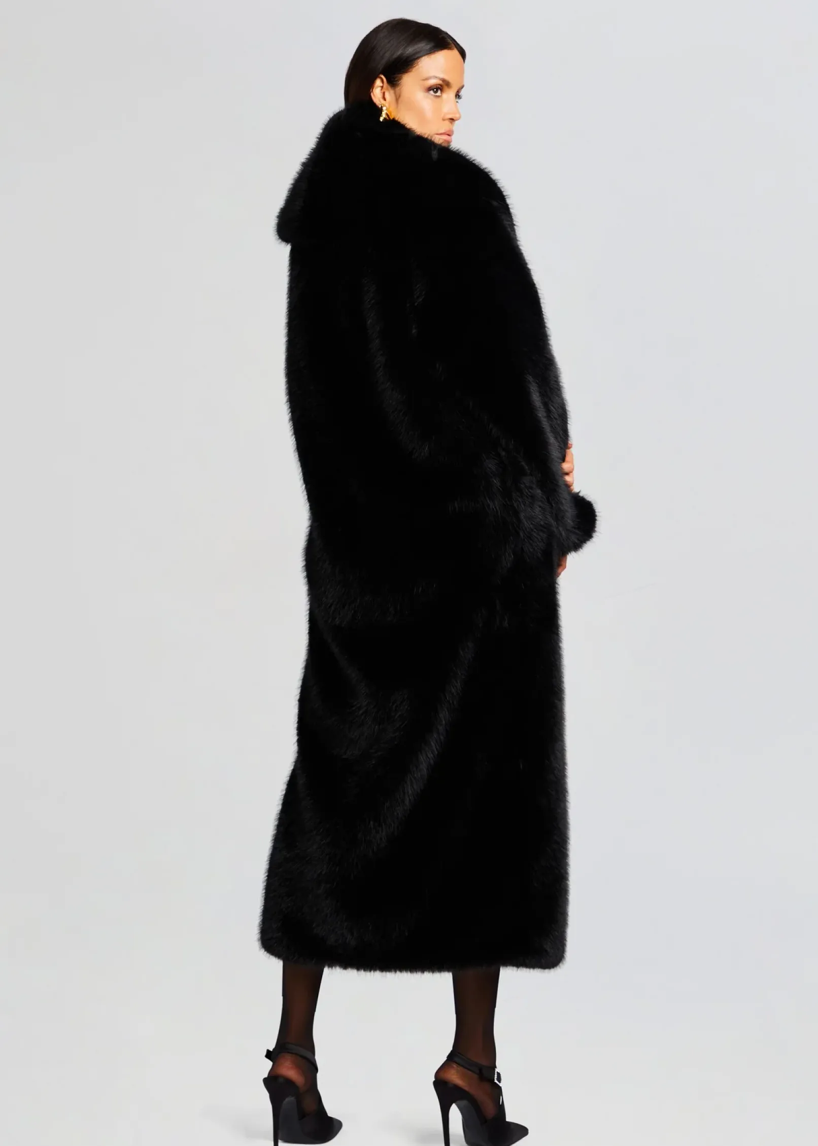 Clearance Averie Faux Fur Coat RETROFÊTE