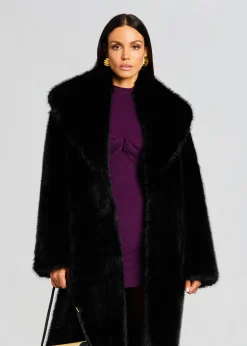 Cheap Averie Faux Fur Coat Jackets