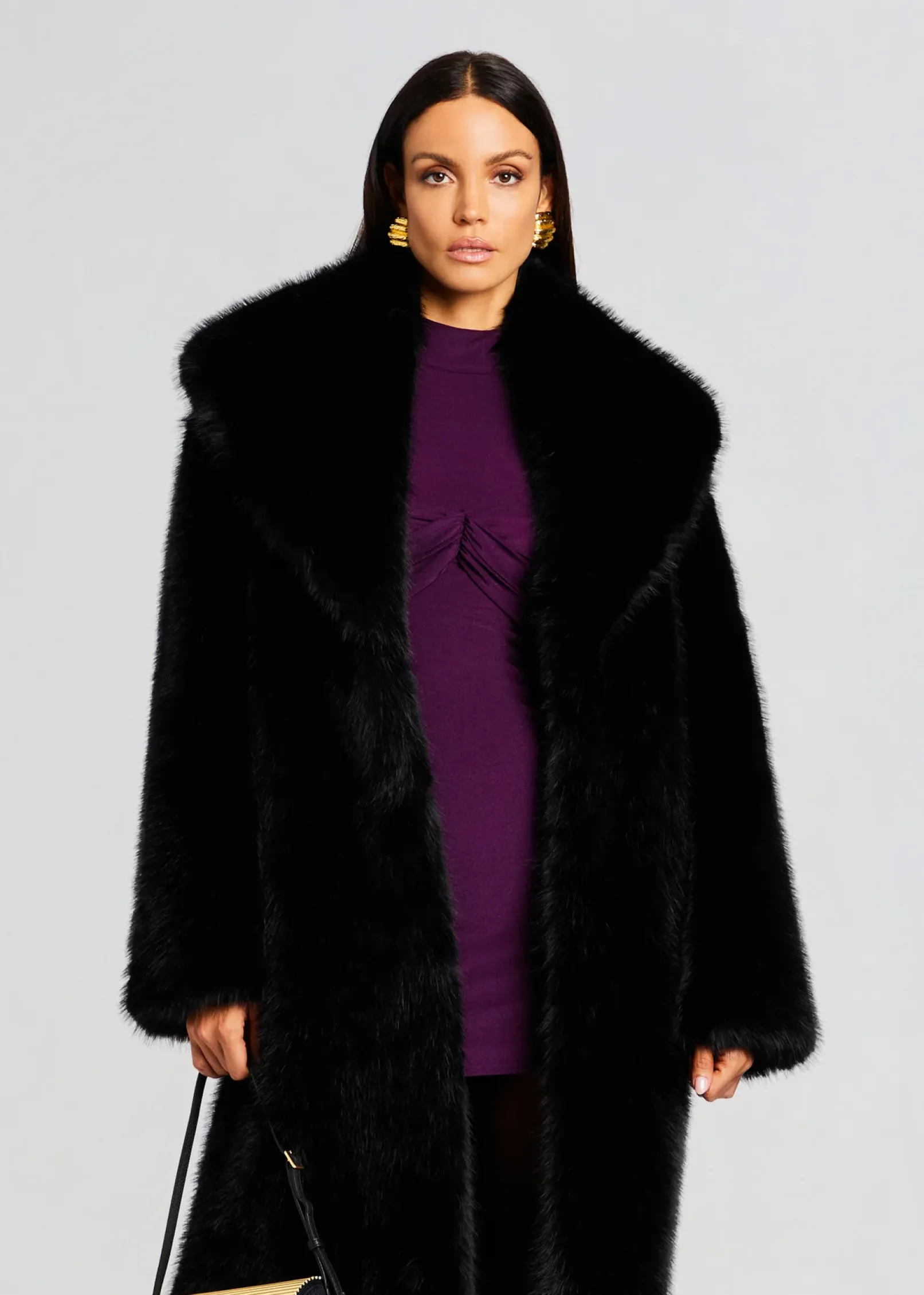 Cheap Averie Faux Fur Coat Jackets