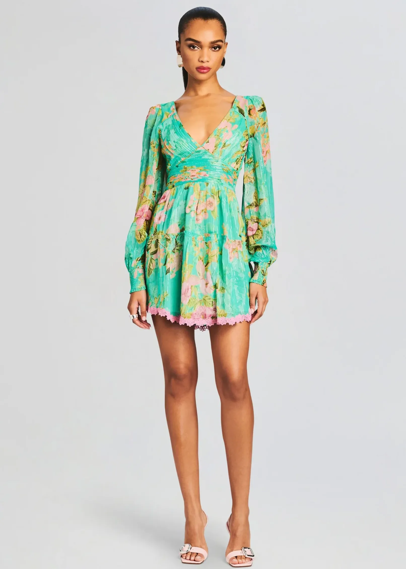 Fashion Azra Short Dress Tropical Hues
