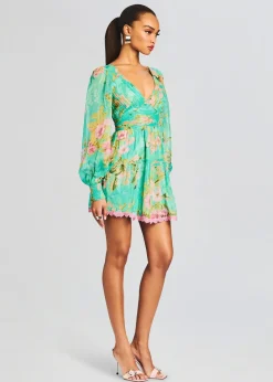 Fashion Azra Short Dress Tropical Hues