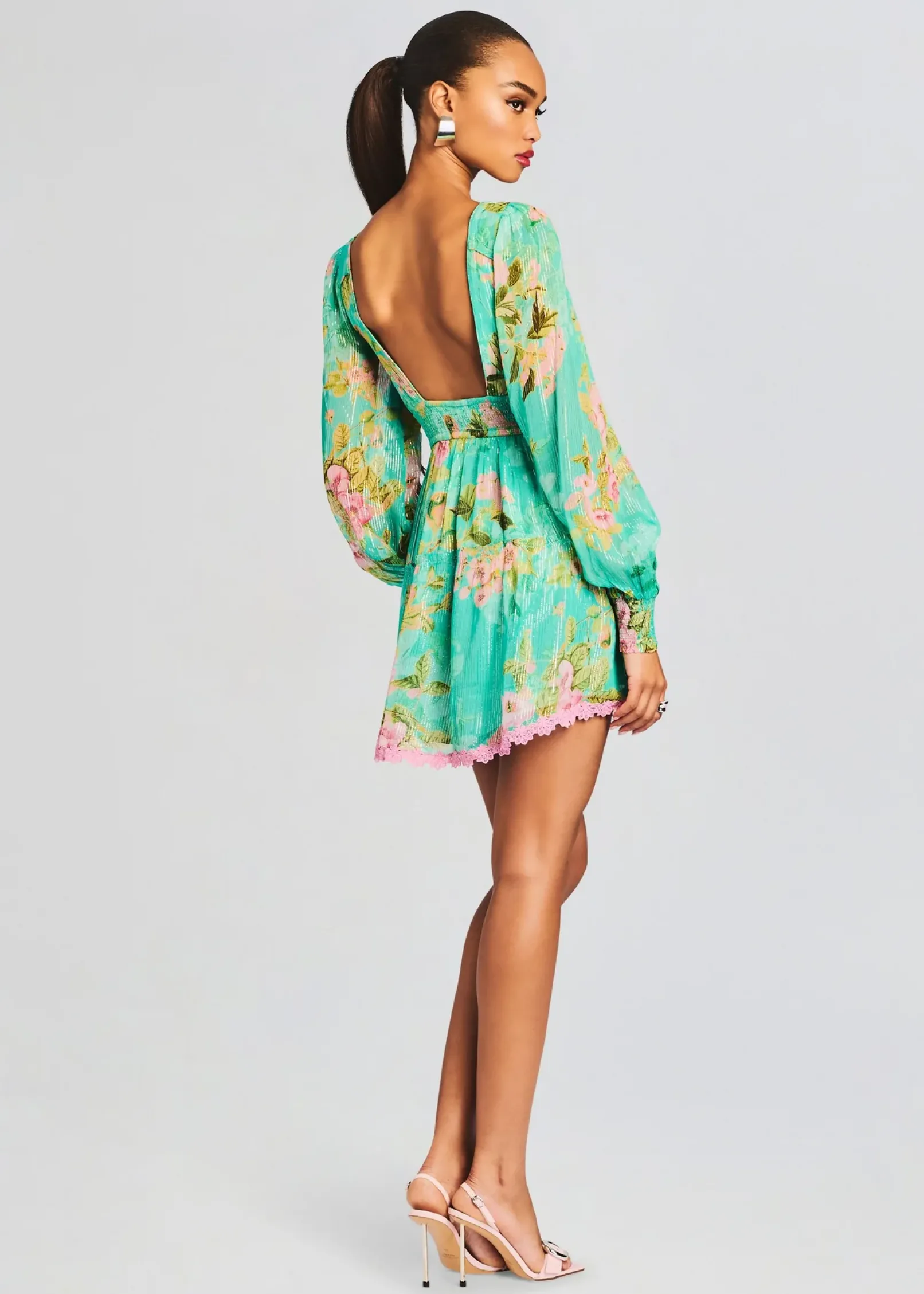 Fashion Azra Short Dress Tropical Hues