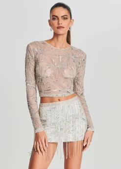 Fashion Bessie Sequin Top Bridal Shower