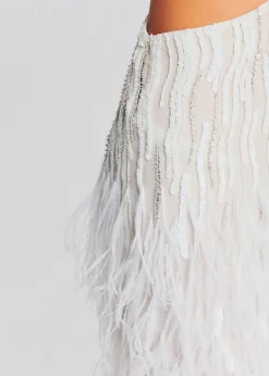 Clearance Beverly Sequin Feather Dress Sequin Styles