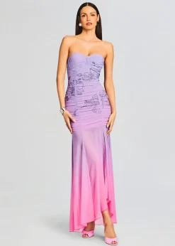 Best Blake Long Dress Tropical Hues