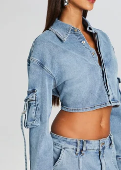 New Blu Cargo Top Denim