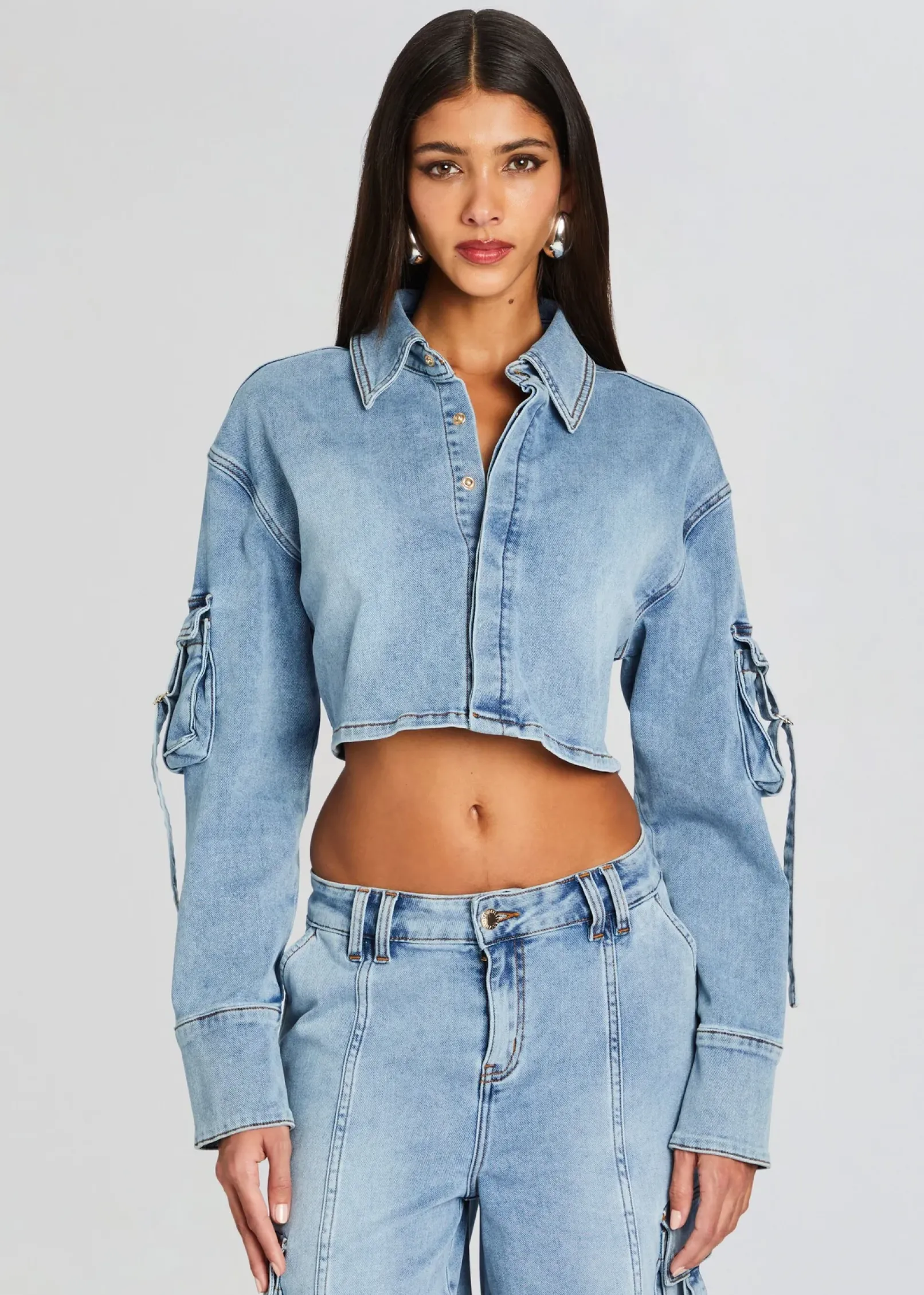 Flash Sale Blu Cargo Top RETROFÊTE
