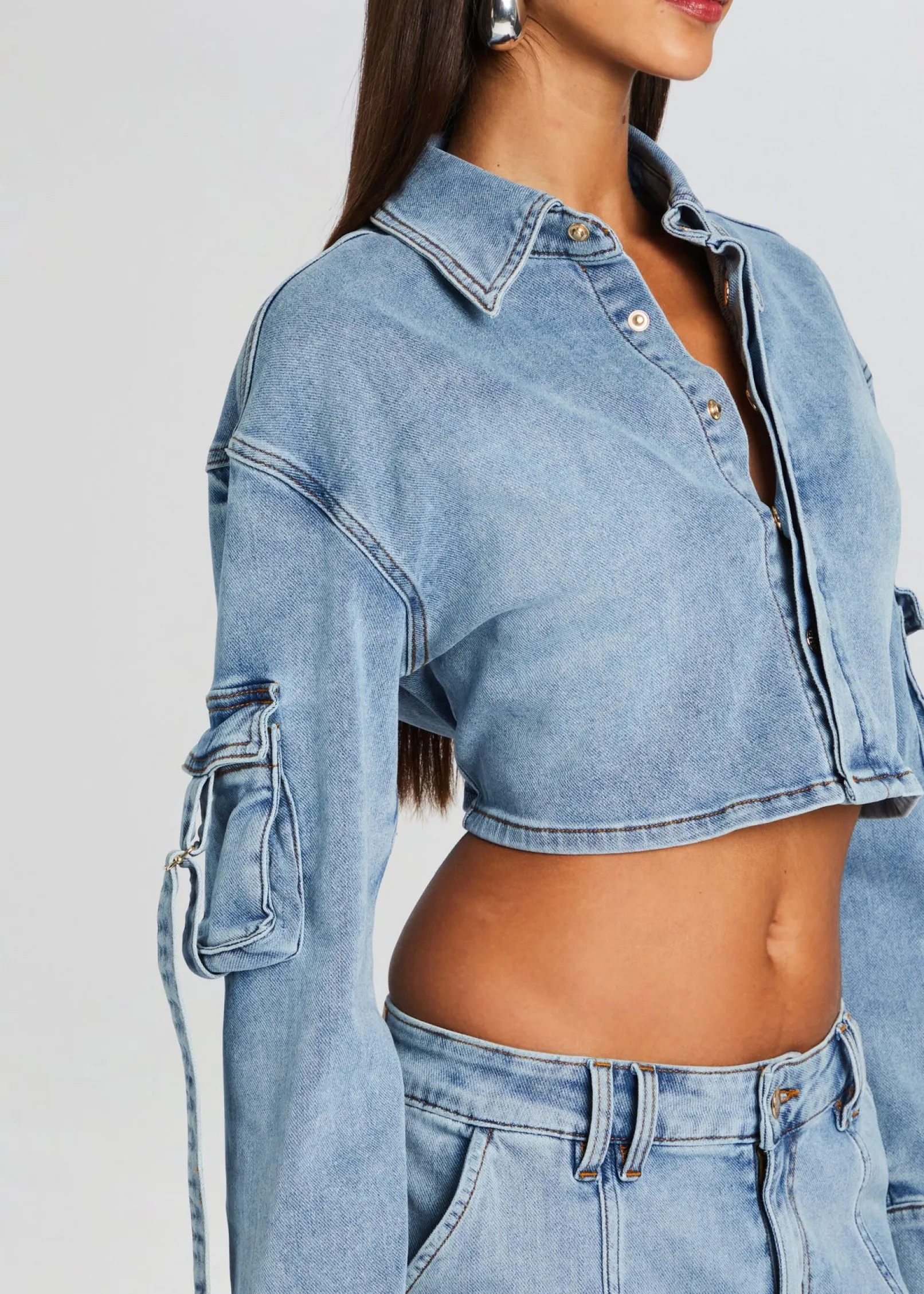 Flash Sale Blu Cargo Top RETROFÊTE